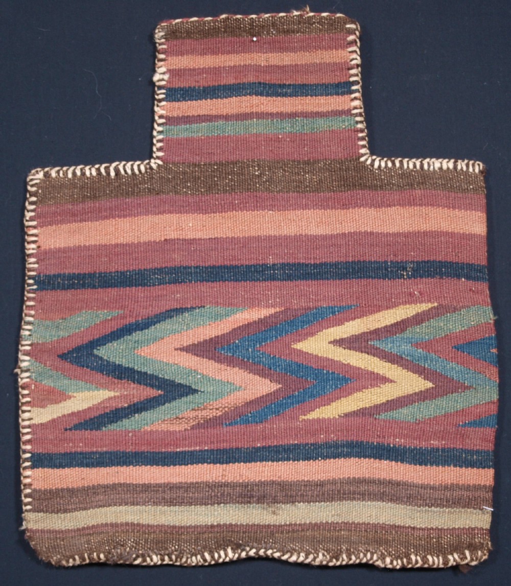 ANTIQUE SALT BAG BY THE UZBEK NOMADS, CIRCA 1900.