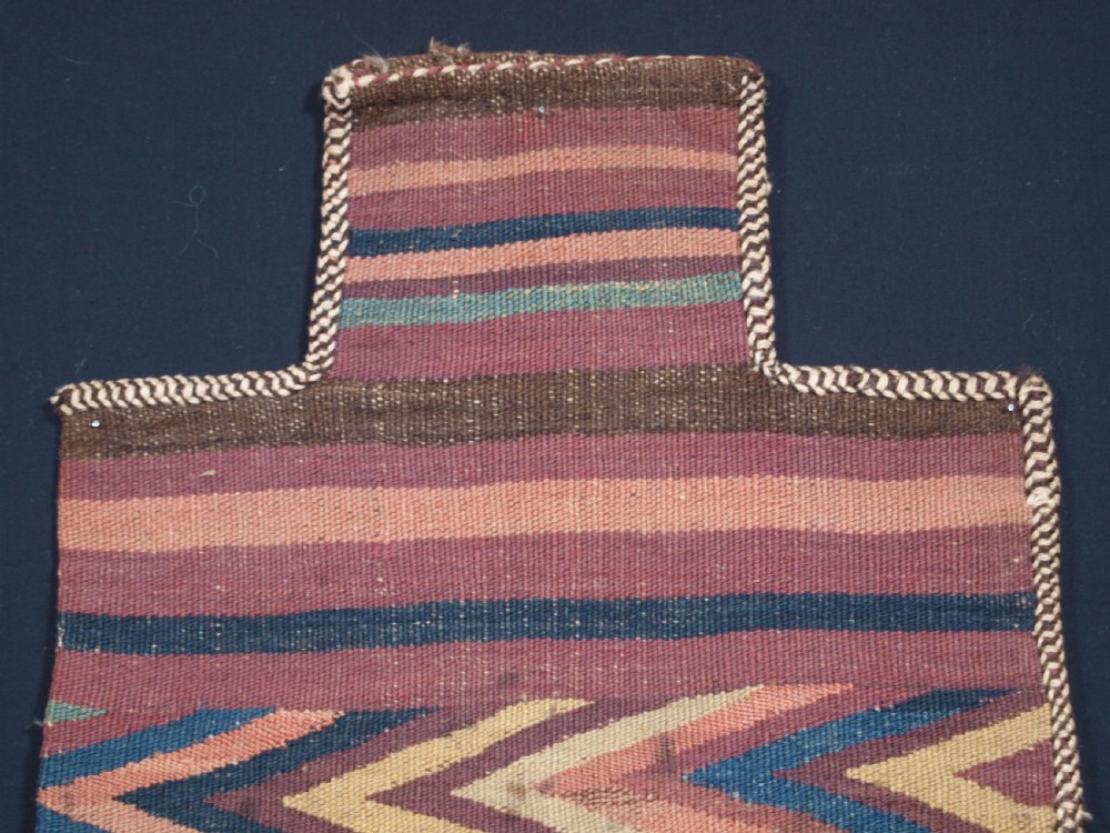 ANTIQUE SALT BAG BY THE UZBEK NOMADS, CIRCA 1900. View VI