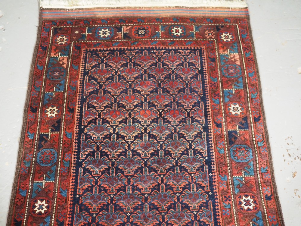 ANTIQUE BALUCH RUNNER, POSSIBLY TIMURI, VERY SCARCE ITEM, CIRCA 1890. View III
