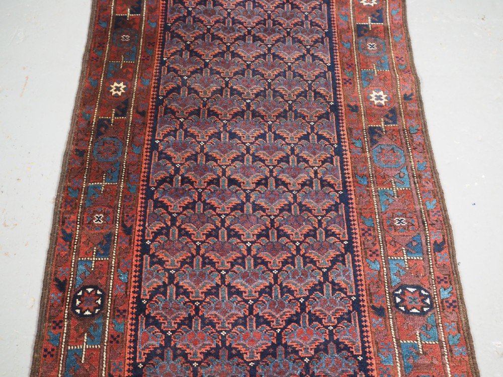ANTIQUE BALUCH RUNNER, POSSIBLY TIMURI, VERY SCARCE ITEM, CIRCA 1890. View V