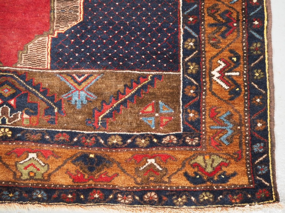 ANTIQUE TURKISH YAHYALI VILLAGE RUG, GOOD COLOUR, CIRCA 1900. View XII