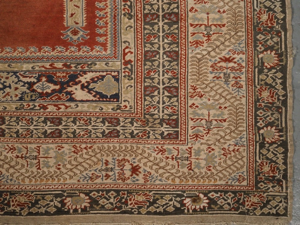 ANTIQUE TURKISH GHIORDES PRAYER RUG, SUPERB CONDITION, 1ST HALF 19TH CENTURY. View VII
