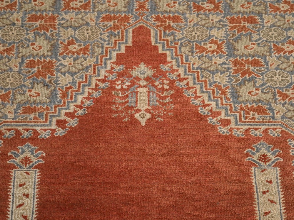 ANTIQUE TURKISH GHIORDES PRAYER RUG, SUPERB CONDITION, 1ST HALF 19TH CENTURY. View IX