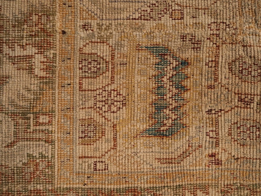 ANTIQUE TURKISH GHIORDES PRAYER RUG, BLUE GROUND, 18TH CENTURY. View XIII