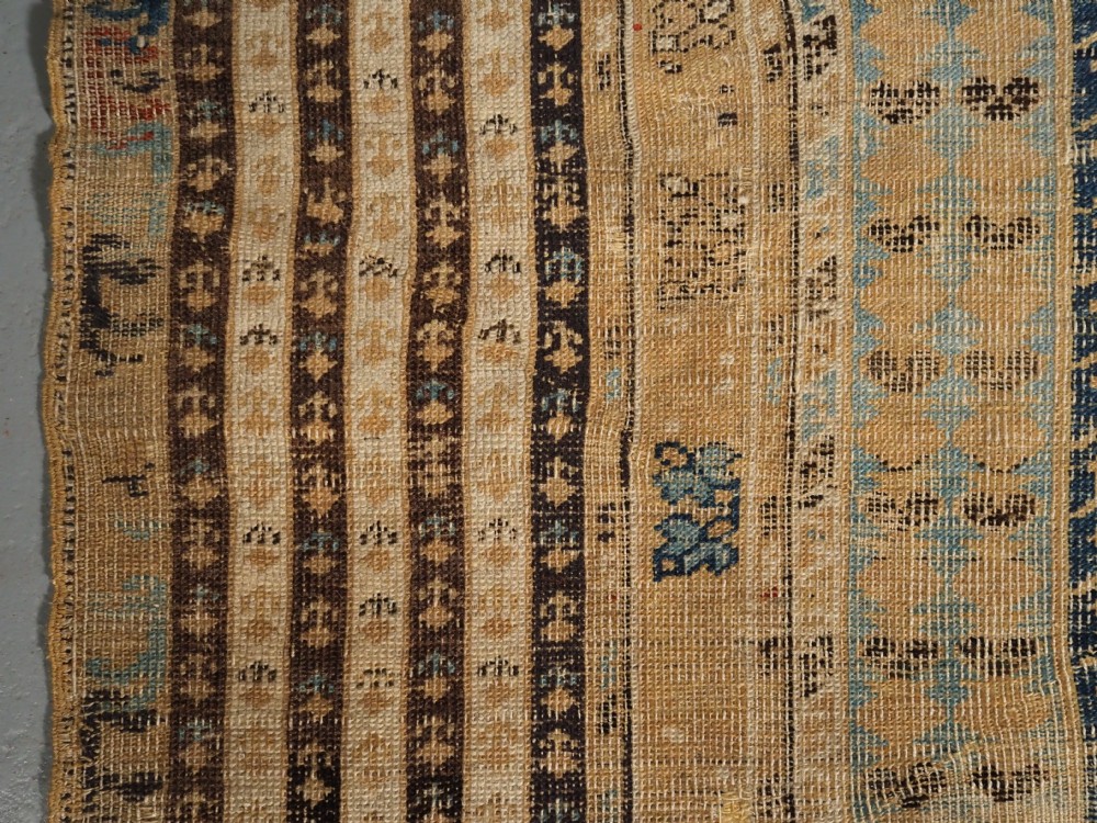 ANTIQUE TURKISH GHIORDES PRAYER RUG OF SCARCE EARLY DESIGN, 18TH CENTURY. View VI