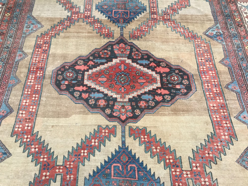 ANTIQUE BAKSHAISH VILLAGE CARPET, LARGE SIZE WITH CAMEL GROUND, CIRCA 1880. View VIII