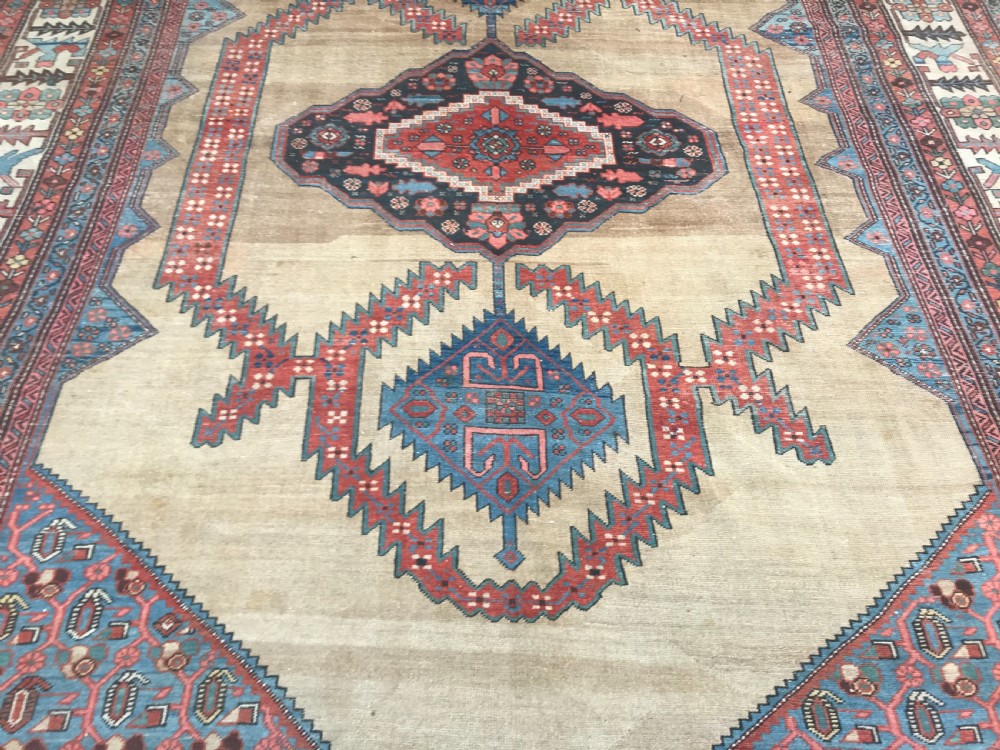 ANTIQUE BAKSHAISH VILLAGE CARPET, LARGE SIZE WITH CAMEL GROUND, CIRCA 1880. View IX