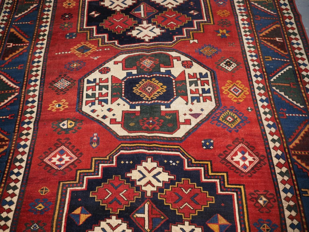 ANTIQUE CAUCASIAN LORI PAMBAK RUG OF LARGE SIZE, CIRCA 1890. View III
