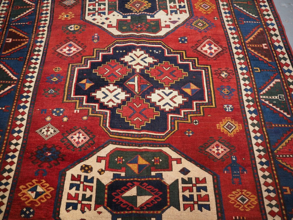 ANTIQUE CAUCASIAN LORI PAMBAK RUG OF LARGE SIZE, CIRCA 1890. View IV