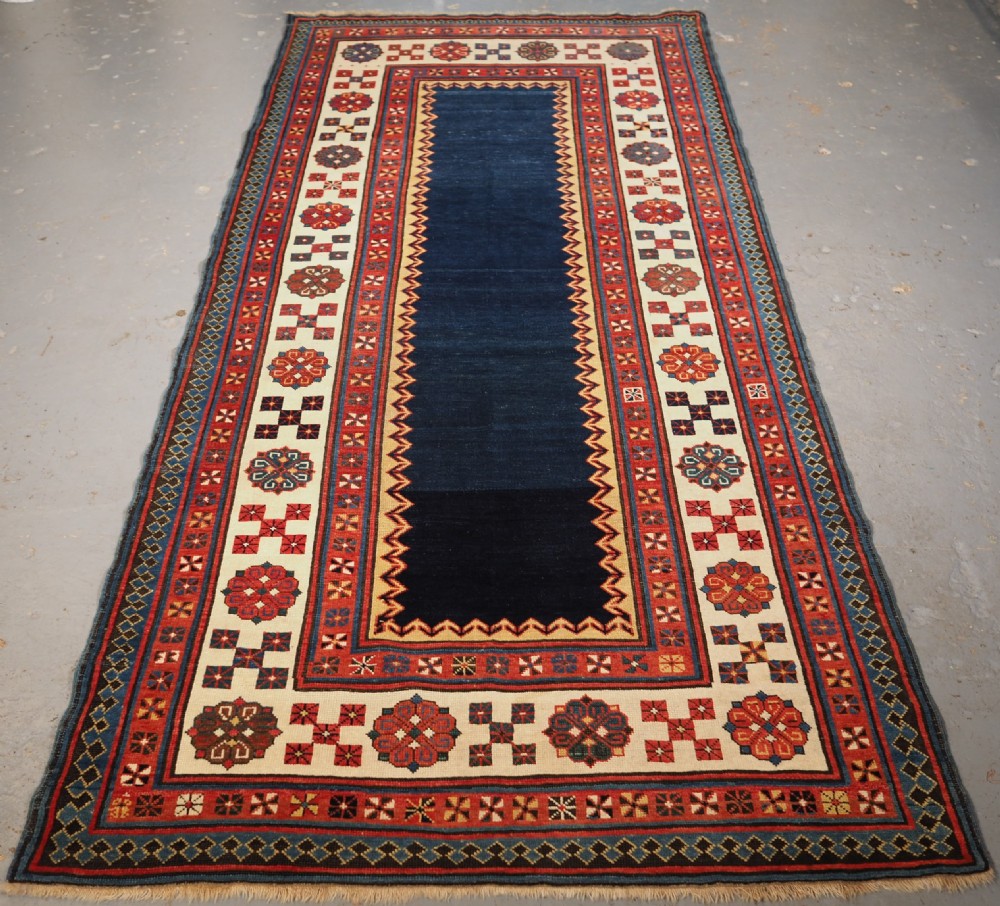 ANTIQUE CAUCASIAN TALISH LONG RUG, OUTSTANDING CONDITION AND COLOUR, CIRCA 1880.