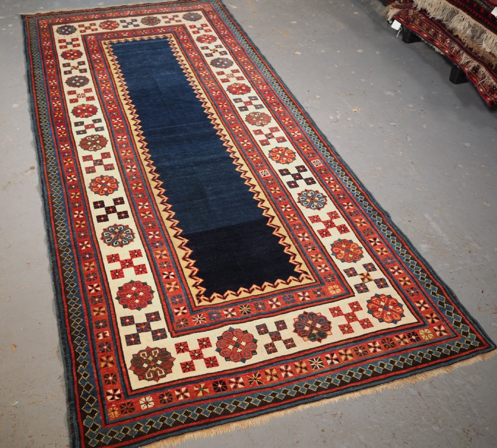 ANTIQUE CAUCASIAN TALISH LONG RUG, OUTSTANDING CONDITION AND COLOUR, CIRCA 1880. View II