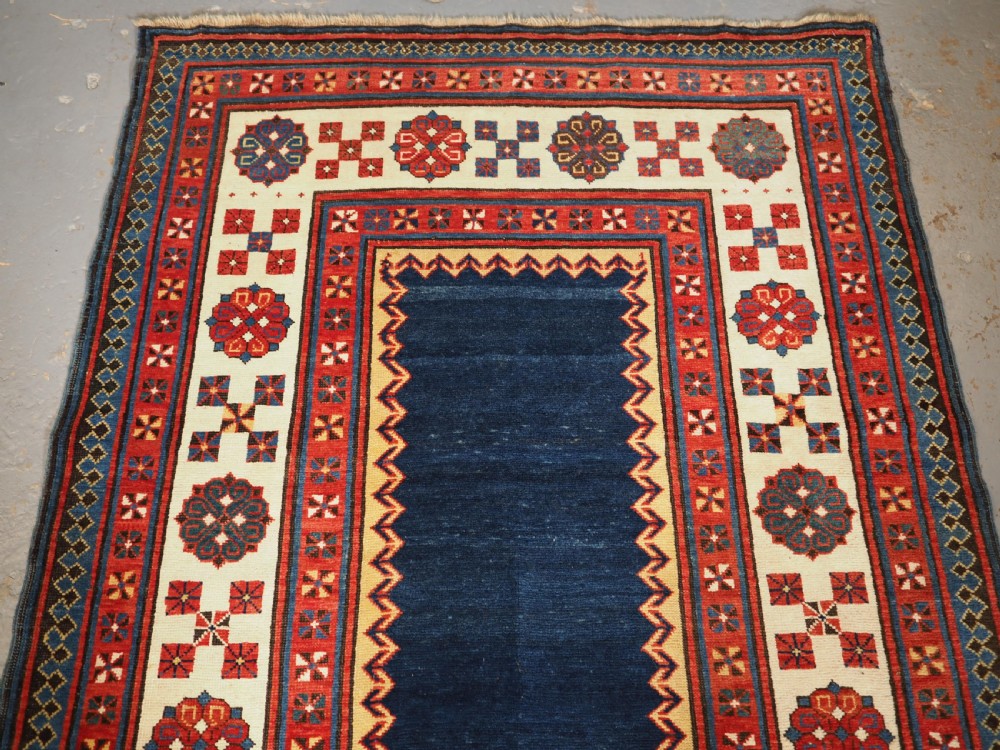 ANTIQUE CAUCASIAN TALISH LONG RUG, OUTSTANDING CONDITION AND COLOUR, CIRCA 1880. View III