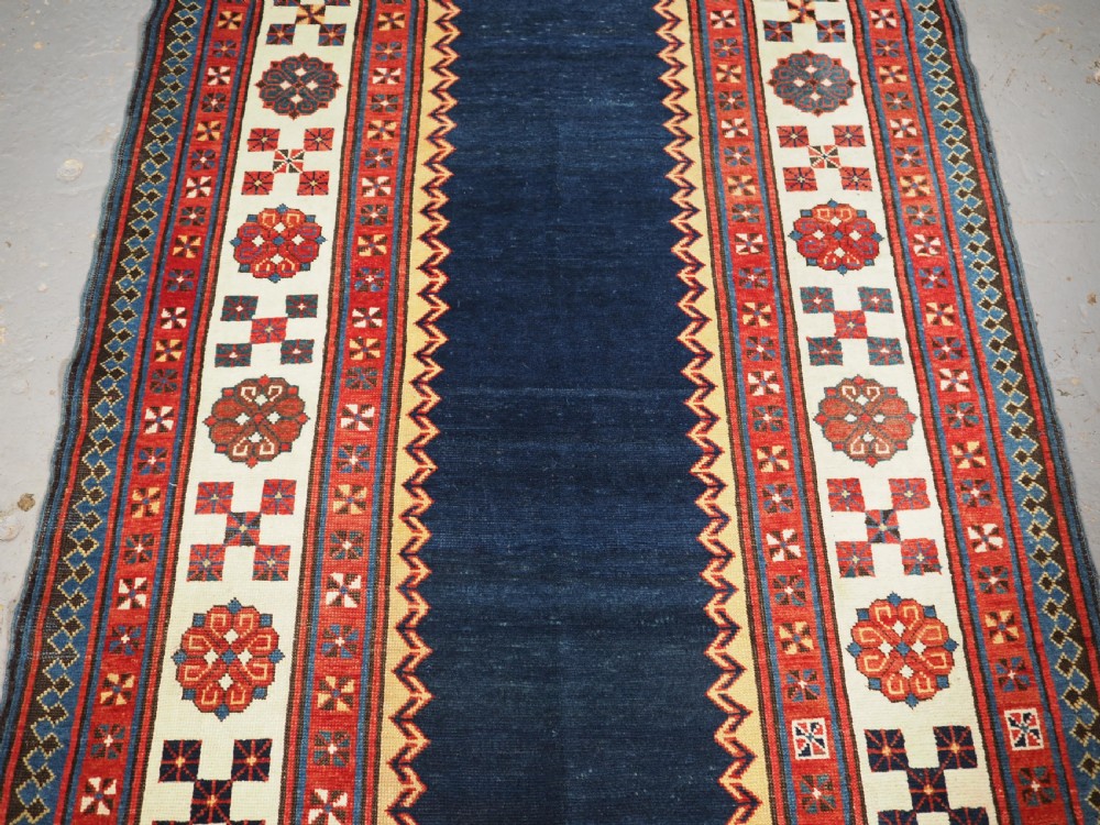 ANTIQUE CAUCASIAN TALISH LONG RUG, OUTSTANDING CONDITION AND COLOUR, CIRCA 1880. View IV