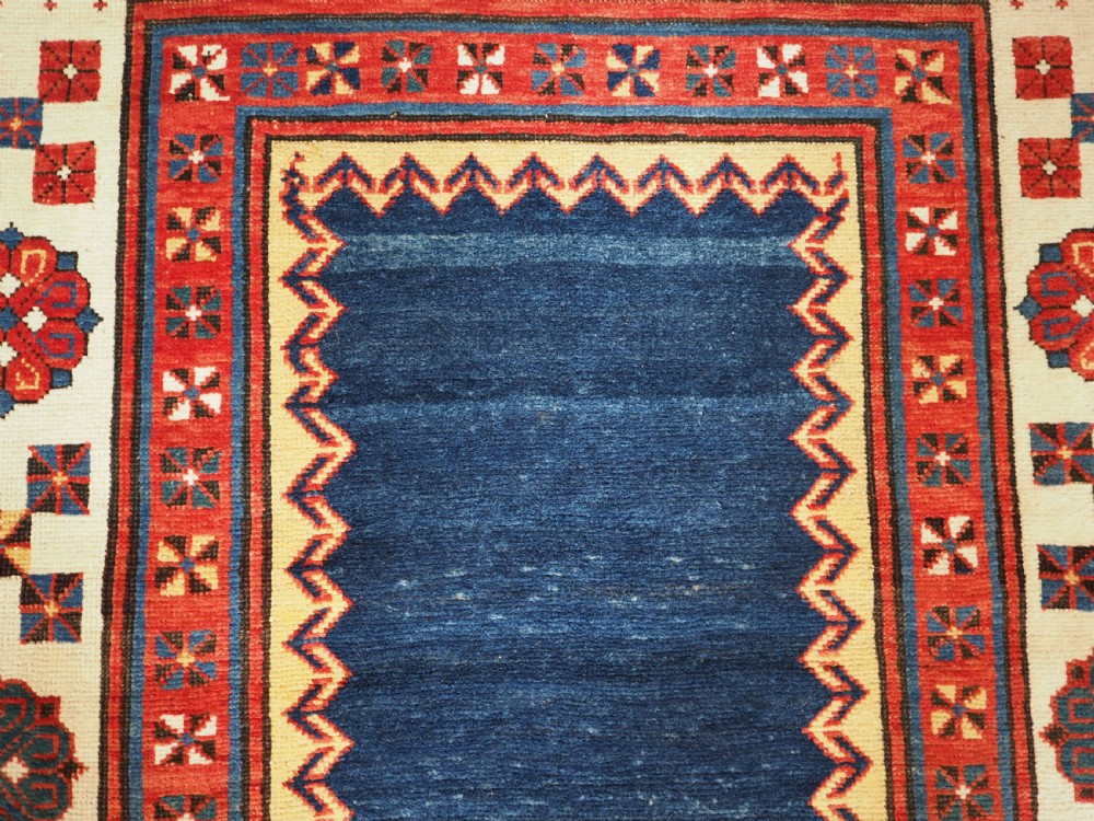 ANTIQUE CAUCASIAN TALISH LONG RUG, OUTSTANDING CONDITION AND COLOUR, CIRCA 1880. View VIII