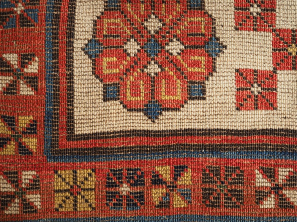 ANTIQUE CAUCASIAN TALISH LONG RUG, OUTSTANDING CONDITION AND COLOUR, CIRCA 1880. View IX