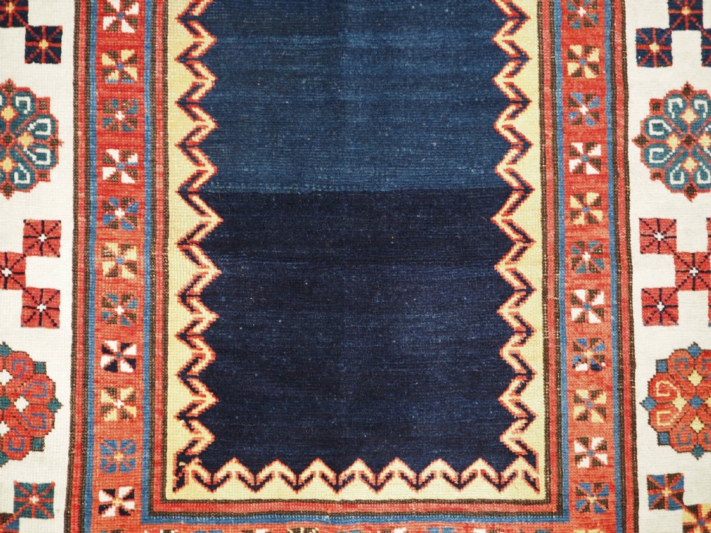 ANTIQUE CAUCASIAN TALISH LONG RUG, OUTSTANDING CONDITION AND COLOUR, CIRCA 1880. View XI