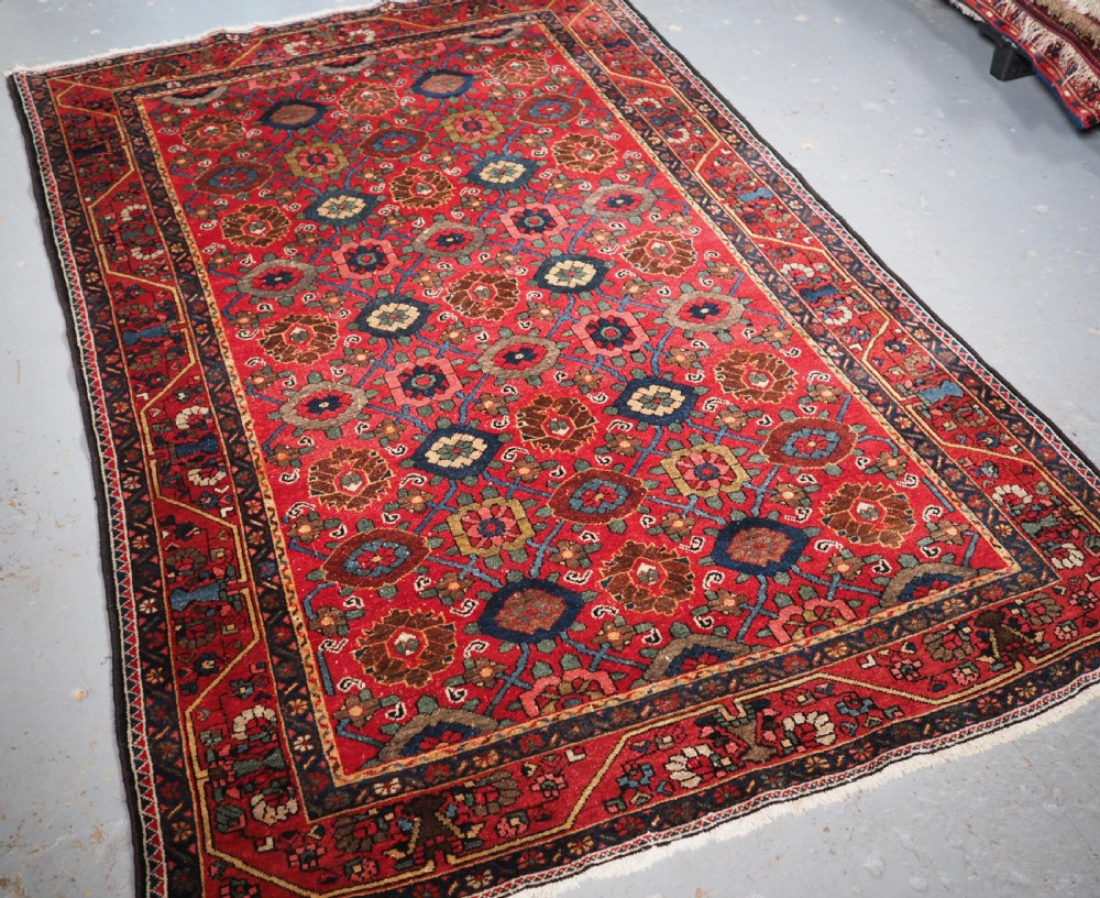 ANTIQUE BAKHTIARI RUG WITH MINA KHANI DESIGN, CIRCA 1900. View II