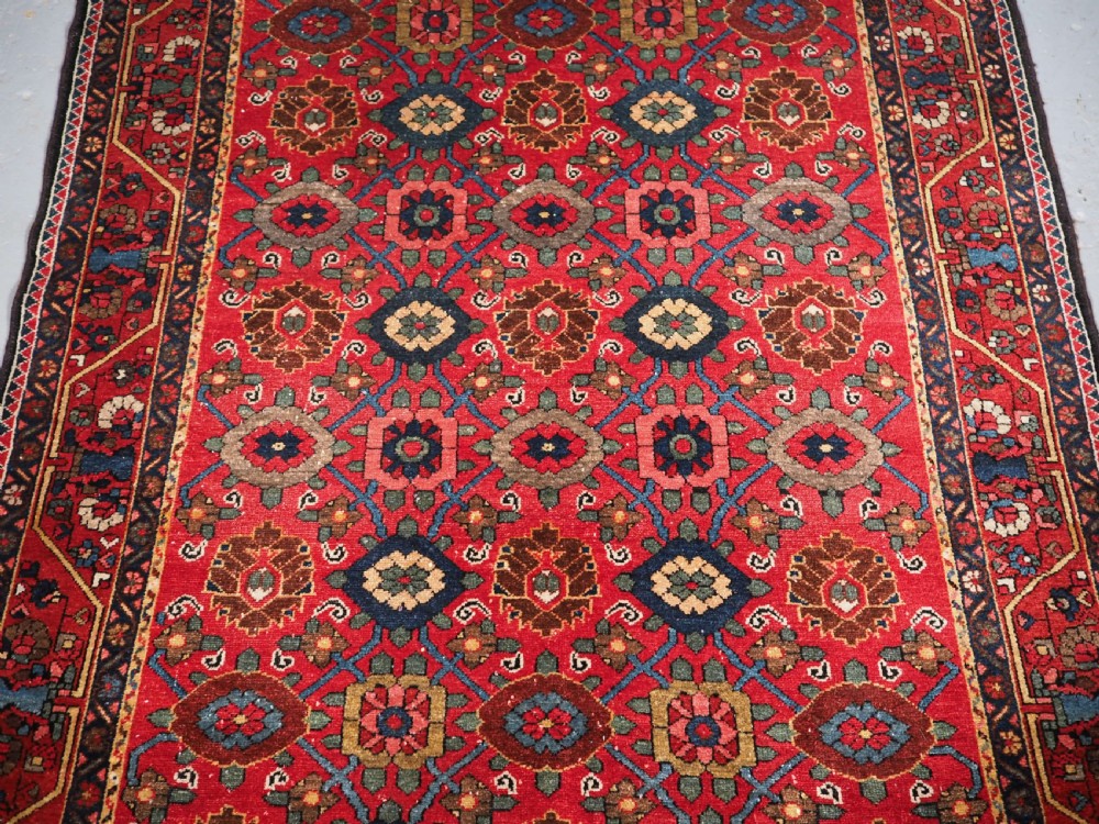 ANTIQUE BAKHTIARI RUG WITH MINA KHANI DESIGN, CIRCA 1900. View IV