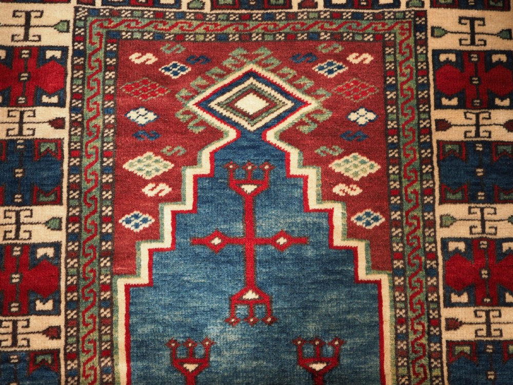 OLD TURKISH YURUK KURDISH PRAYER RUG, SMALL SIZE, CIRCA 1920. View VI