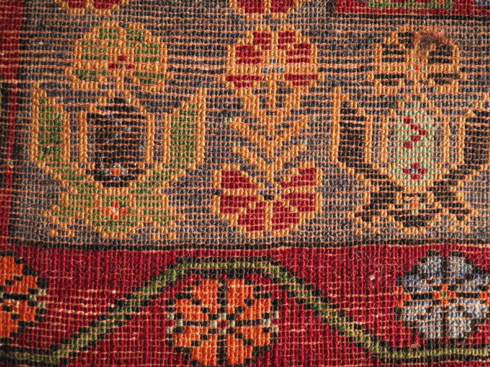 OLD CENTRAL ANATOLIAN TURKISH VILLAGE RUG, SINGLE MEDALLION, CIRCA 1930. View XI