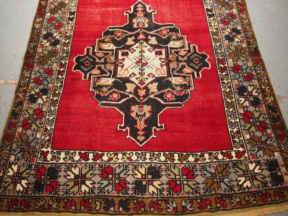OLD TURKISH RUNNER, NIGDE REGION, LARGE SIZE COUNTRY HOUSE LOOK, CIRCA 1920. View V