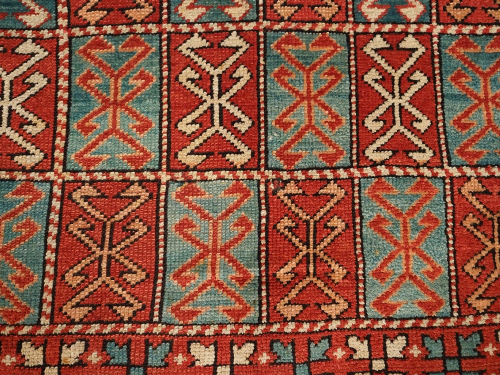 ANTIQUE TURKISH BERGAMA REGION RUG, UNUSUAL DESIGN, CIRCA 1890. View VII