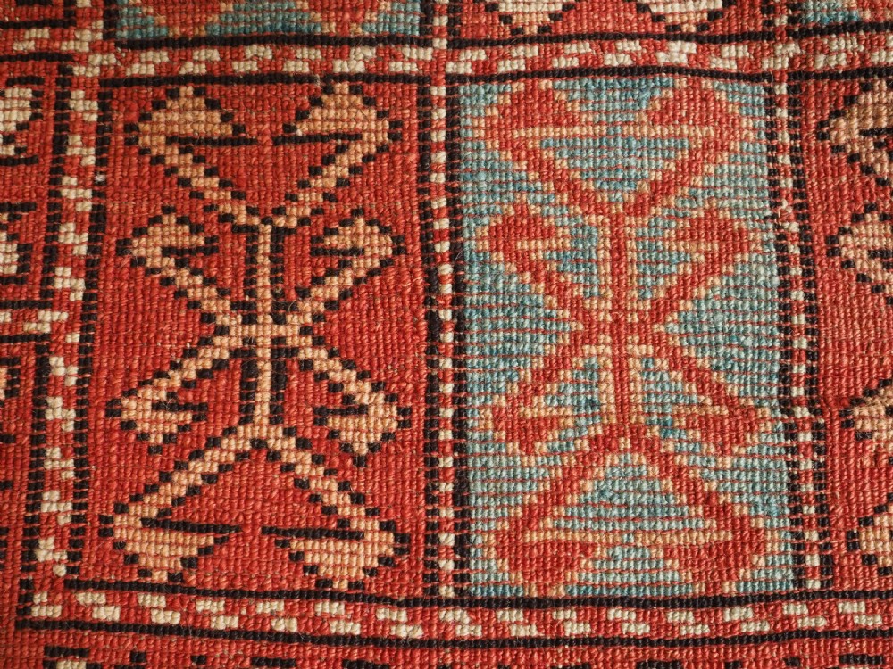 ANTIQUE TURKISH BERGAMA REGION RUG, UNUSUAL DESIGN, CIRCA 1890. View IX