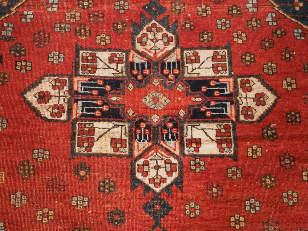 ANTIQUE AFSHAR RUG, SINGLE MEDALLION DESIGN, CIRCA 1900. View IX