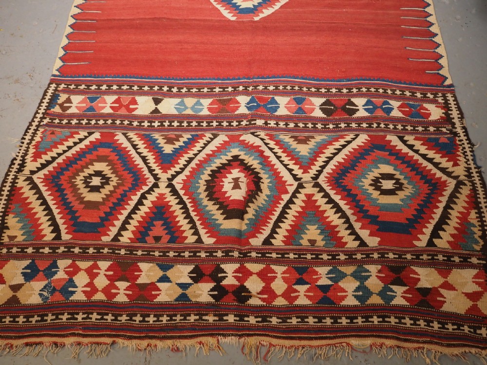 ANTIQUE TURKISH FETHIYE KILIM CAMEL COVER, CIRCA 1870. View IV