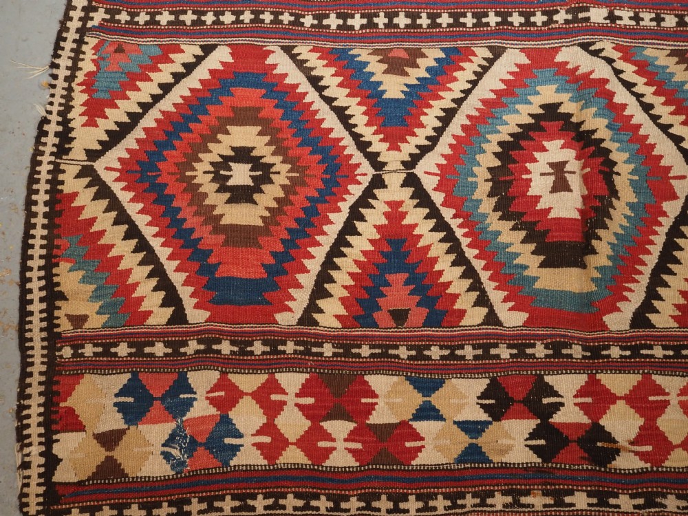 ANTIQUE TURKISH FETHIYE KILIM CAMEL COVER, CIRCA 1870. View IX