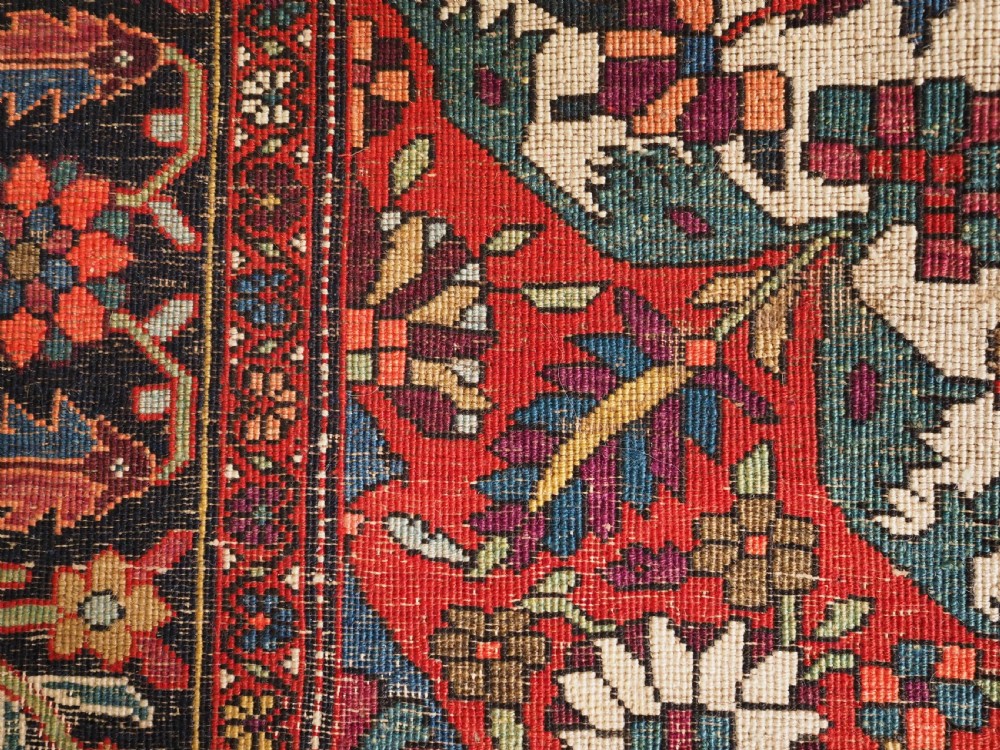 ANTIQUE SAROUK RUG, BEAUTIFUL FLORAL SPRAY DESIGN, CIRCA 1900/20. View XII