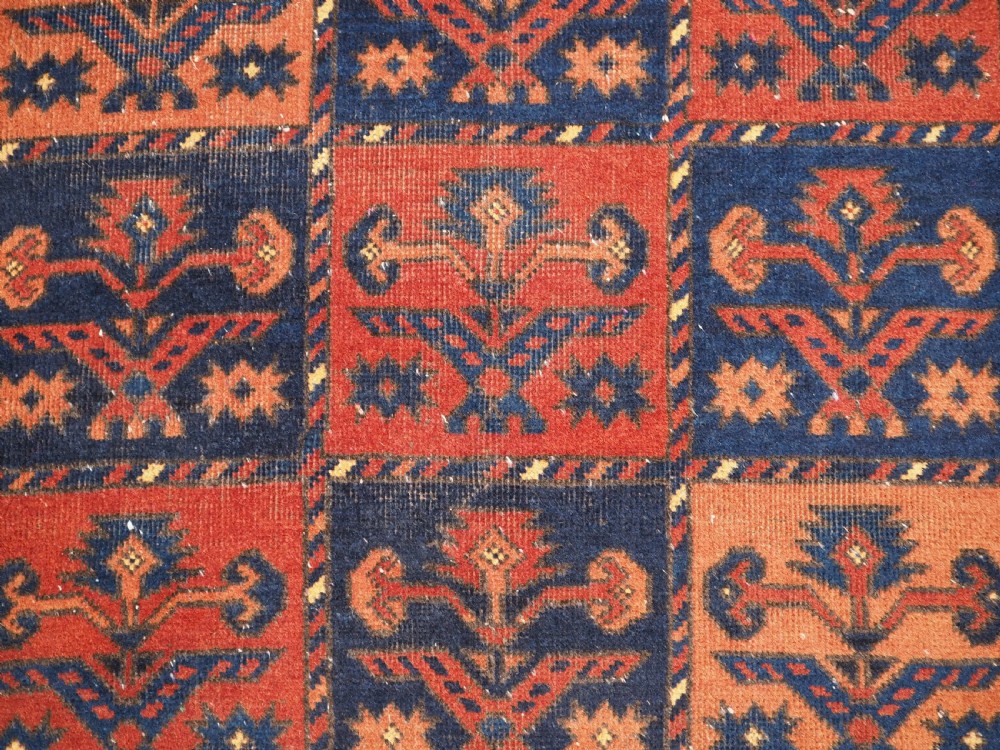 OLD AFGHAN VILLAGE RUG, ERSARI TURKMEN SHRUB DESIGN, CIRCA 1920/30. View VIII