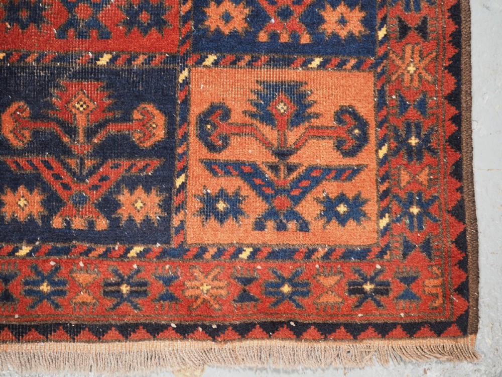 OLD AFGHAN VILLAGE RUG, ERSARI TURKMEN SHRUB DESIGN, CIRCA 1920/30. View IX
