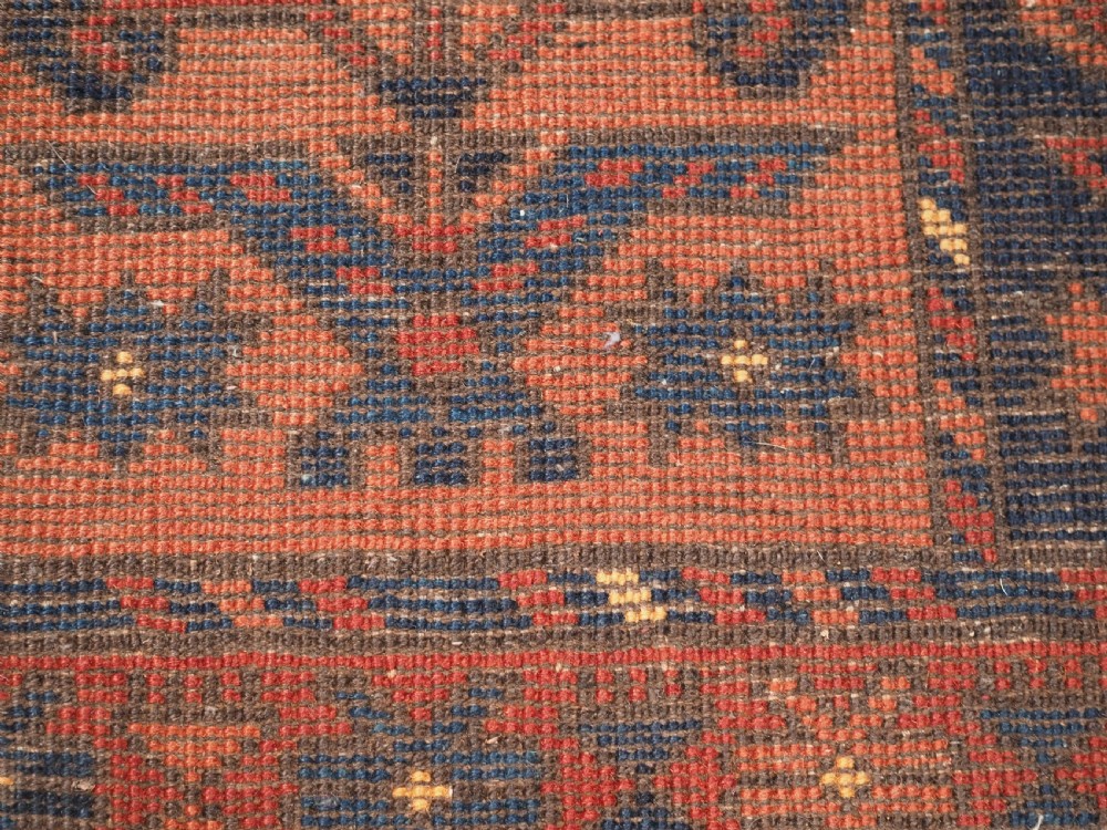 OLD AFGHAN VILLAGE RUG, ERSARI TURKMEN SHRUB DESIGN, CIRCA 1920/30. View X
