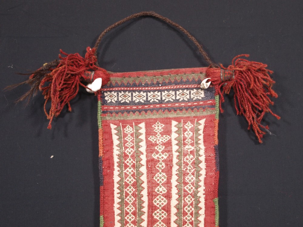 ANTIQUE SALT BAG BY THE ZAGGAR MANGAL BALUCH NOMADS, CIRCA 1920. View II