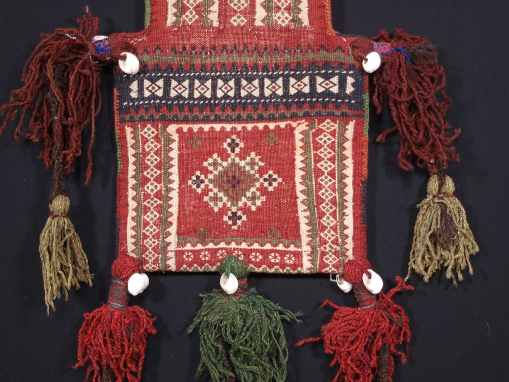 ANTIQUE SALT BAG BY THE ZAGGAR MANGAL BALUCH NOMADS, CIRCA 1920. View III