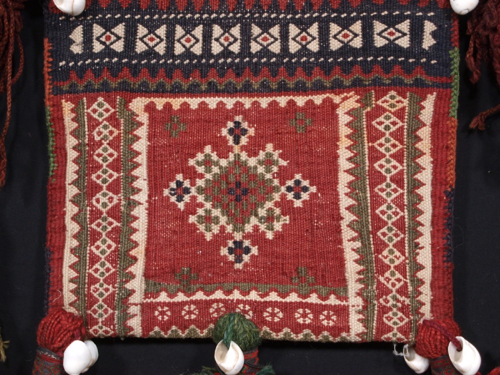 ANTIQUE SALT BAG BY THE ZAGGAR MANGAL BALUCH NOMADS, CIRCA 1920. View IV