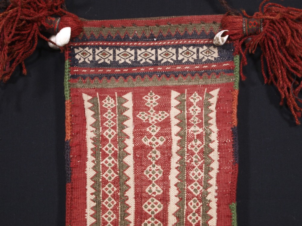 ANTIQUE SALT BAG BY THE ZAGGAR MANGAL BALUCH NOMADS, CIRCA 1920. View VI