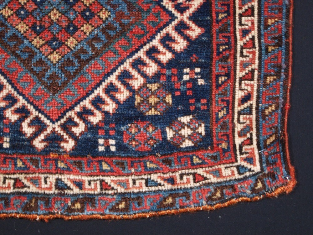 ANTIQUE QASHQAI TRIBAL BAG FACE, DIAMOND DESIGN, CIRCA 1880. View V