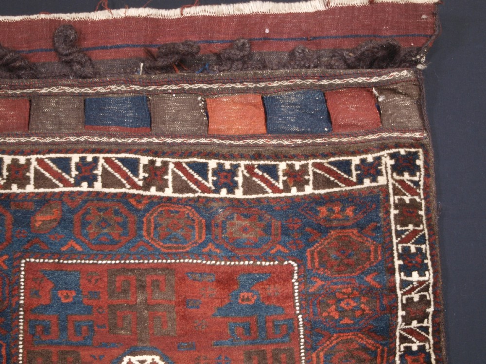 ANTIQUE AFGHAN BALUCH SADDLE BAG WITH BACK, CIRCA 1900. View III