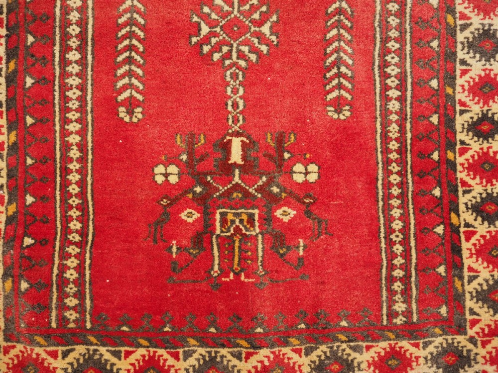 OLD AFGHAN VILLAGE PRAYER RUG, THICK HEAVY RUG, CIRCA 1930. View VI