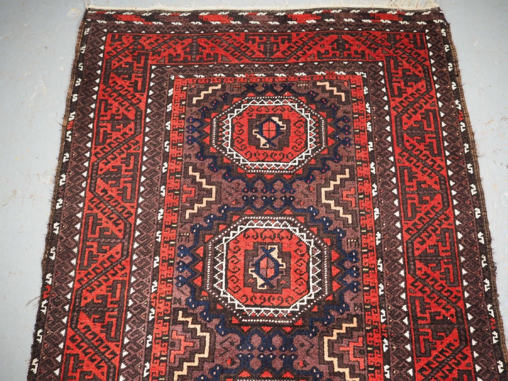 ANTIQUE BALUCH RUG, SALAR KHANI TRIBE, CIRCA 1900. View III