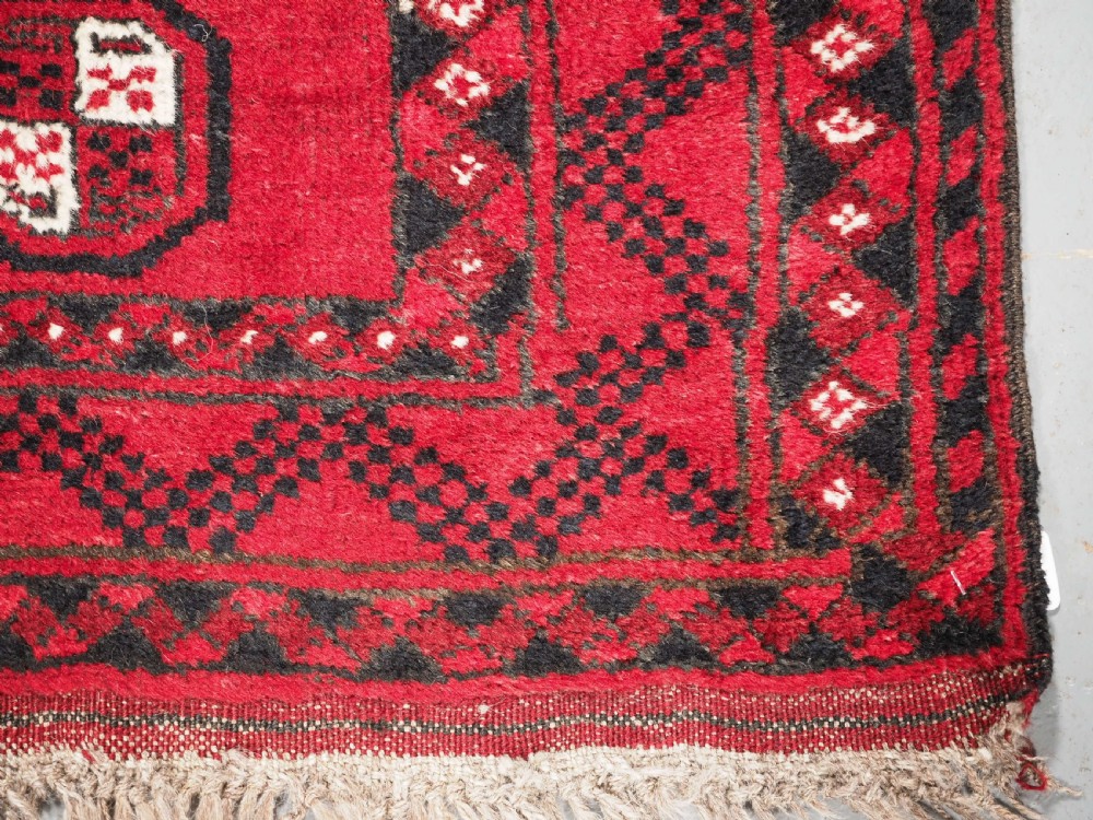 OLD AFGHAN VILLAGE RUG OF SMALL MAT SIZE, CIRCA 1930. View V