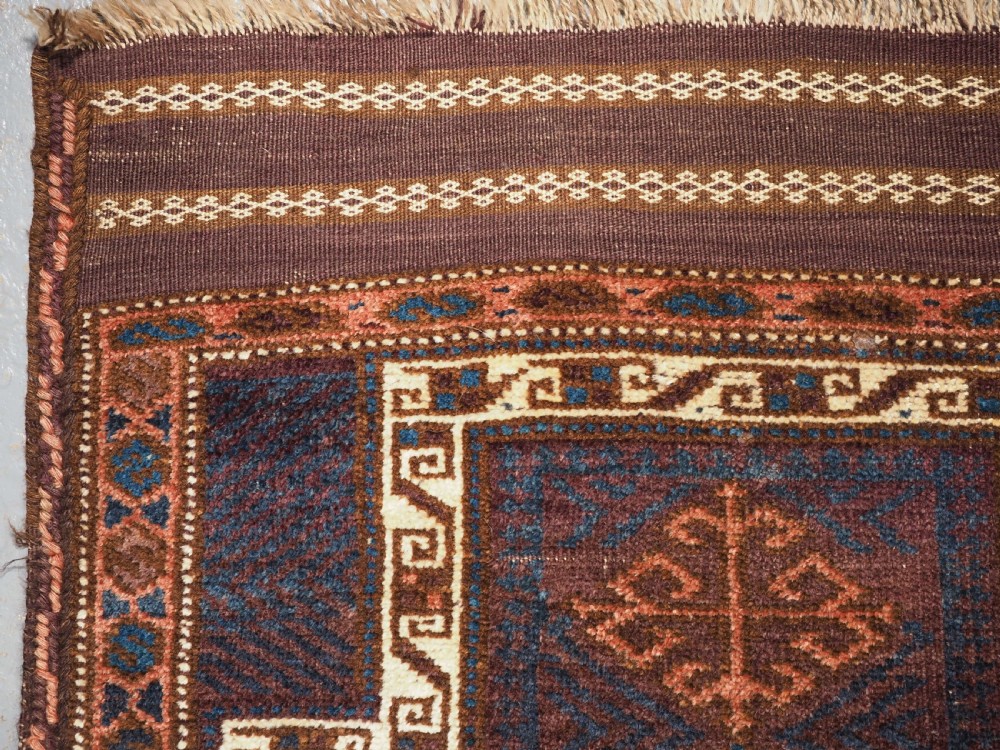 ANTIQUE AFGHAN VILLAGE PRAYER RUG, SUPERB COLOUR, CIRCA 1920. View IV