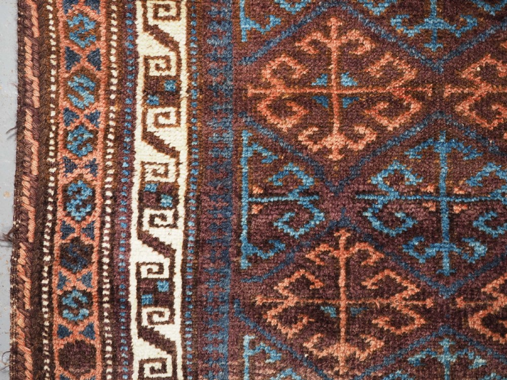 ANTIQUE AFGHAN VILLAGE PRAYER RUG, SUPERB COLOUR, CIRCA 1920. View V