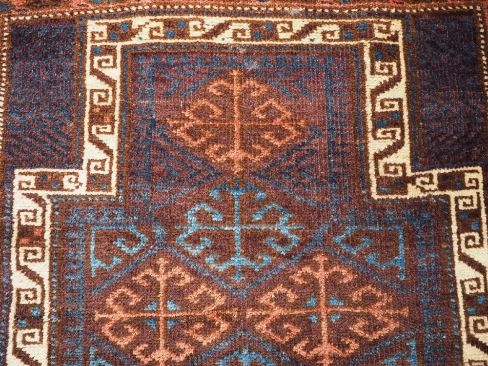 ANTIQUE AFGHAN VILLAGE PRAYER RUG, SUPERB COLOUR, CIRCA 1920. View VI