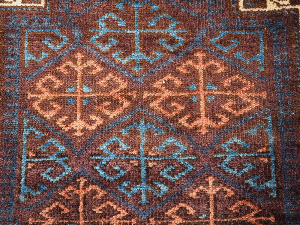 ANTIQUE AFGHAN VILLAGE PRAYER RUG, SUPERB COLOUR, CIRCA 1920. View VII
