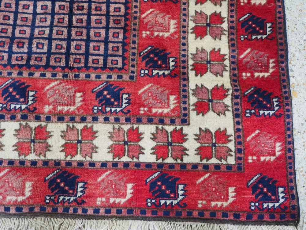 OLD TURKISH YAGCIBEDIR VILLAGE CARPET, TRADITIONAL DESIGN, CIRCA 1930. View IX