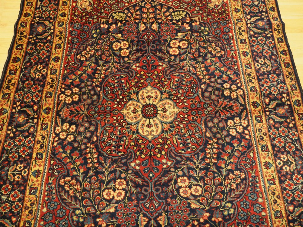 ANTIQUE TABRIZ RUG OF CLASSIC FLORAL DESIGN, CIRCA 1920. View IV