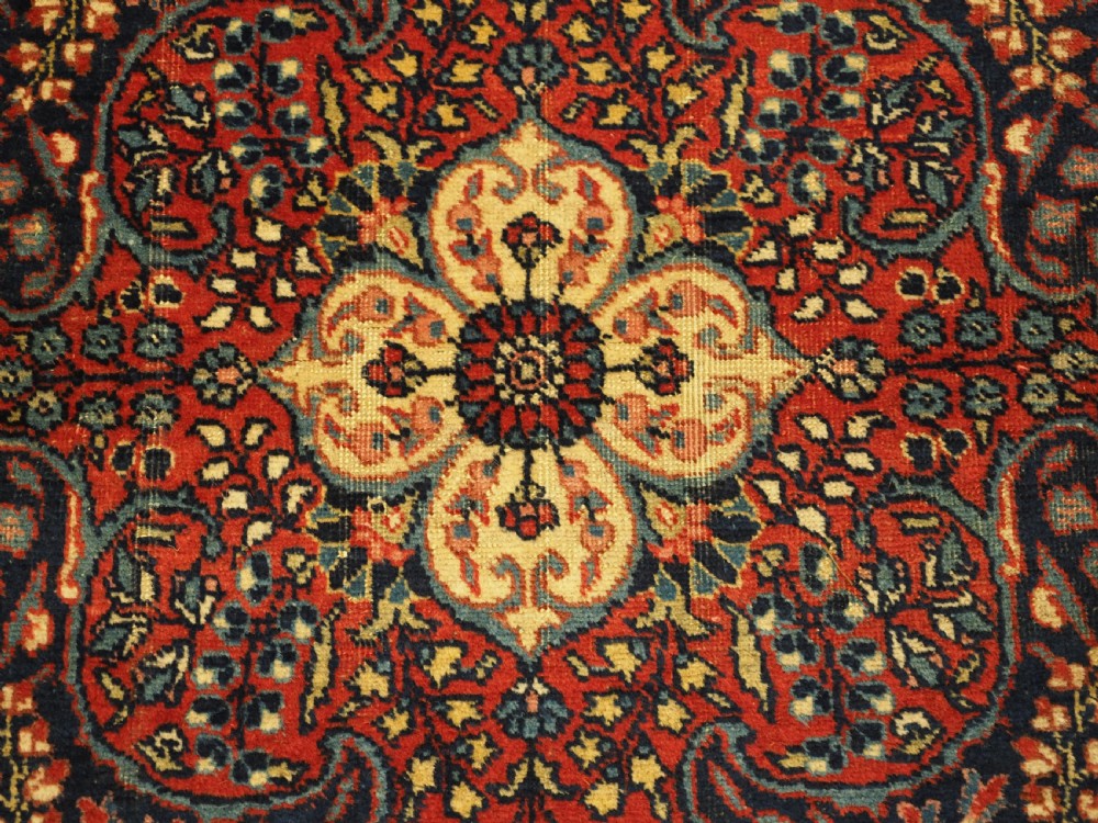 ANTIQUE TABRIZ RUG OF CLASSIC FLORAL DESIGN, CIRCA 1920. View IX